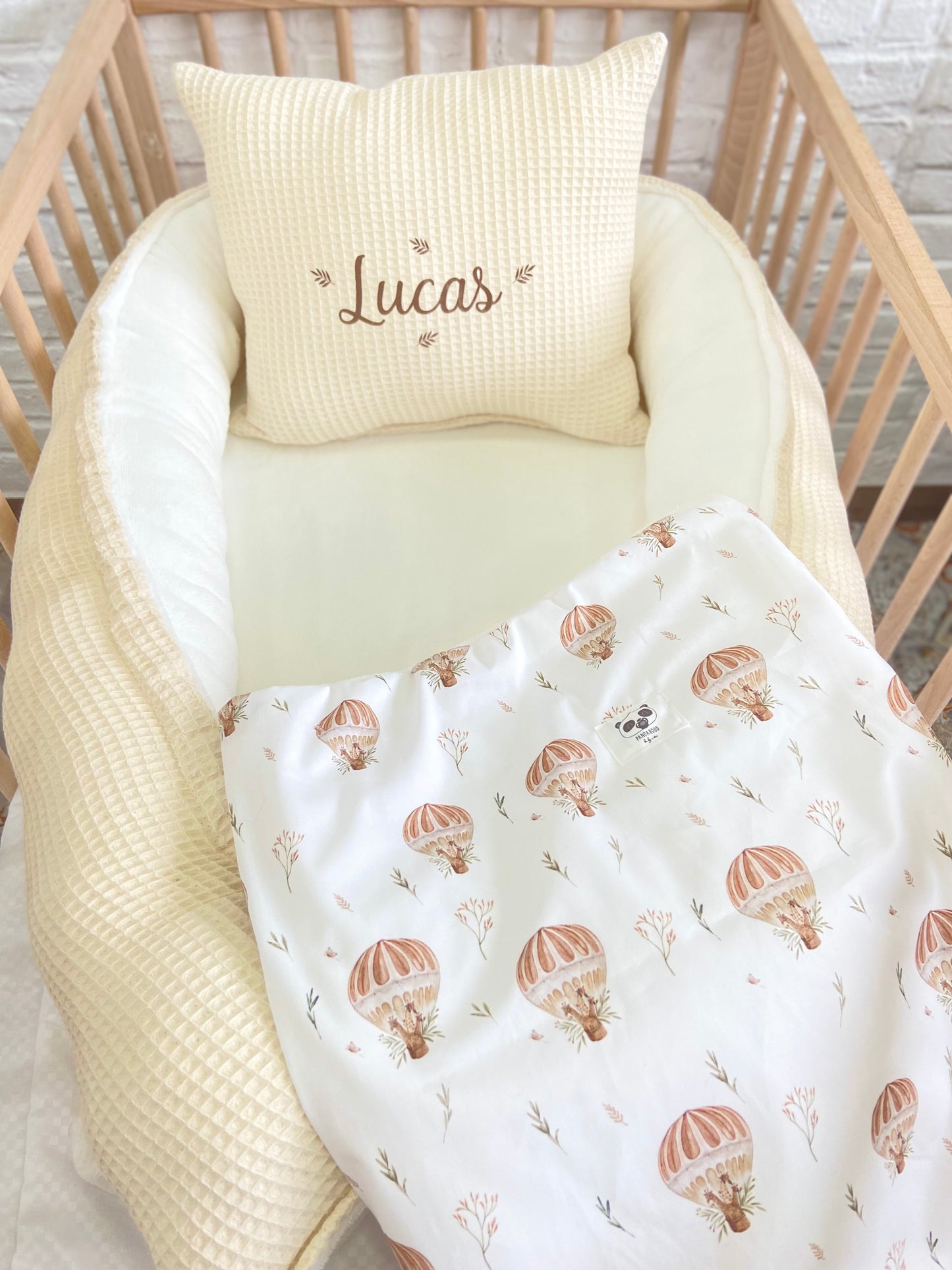Pack Baby Air (nido, manta y cojín personalizado)