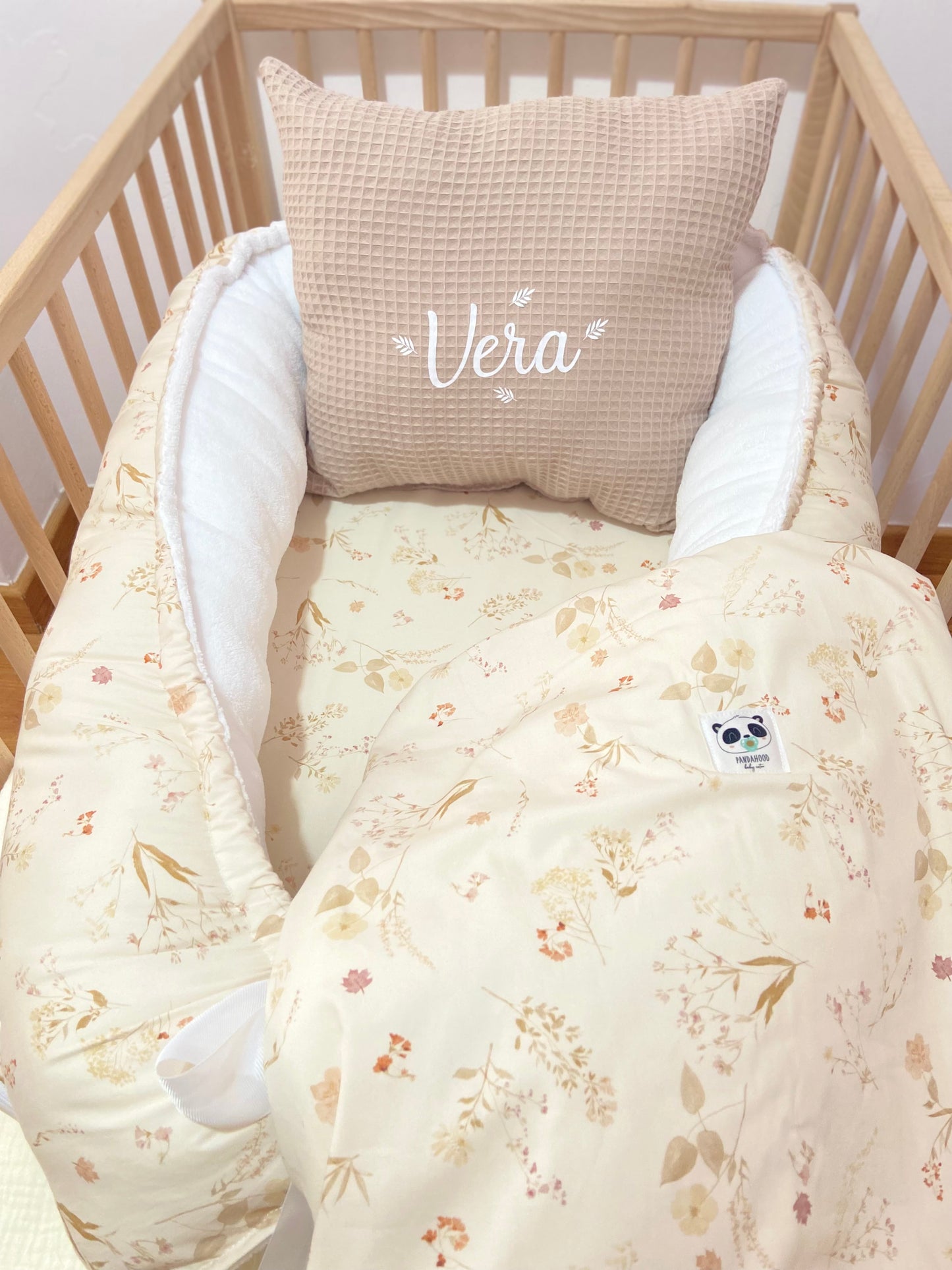 Pack Baby Nido Autumn (nido, manta y cojín personalizado)