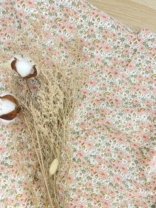 Manta Organic coralina boho rose