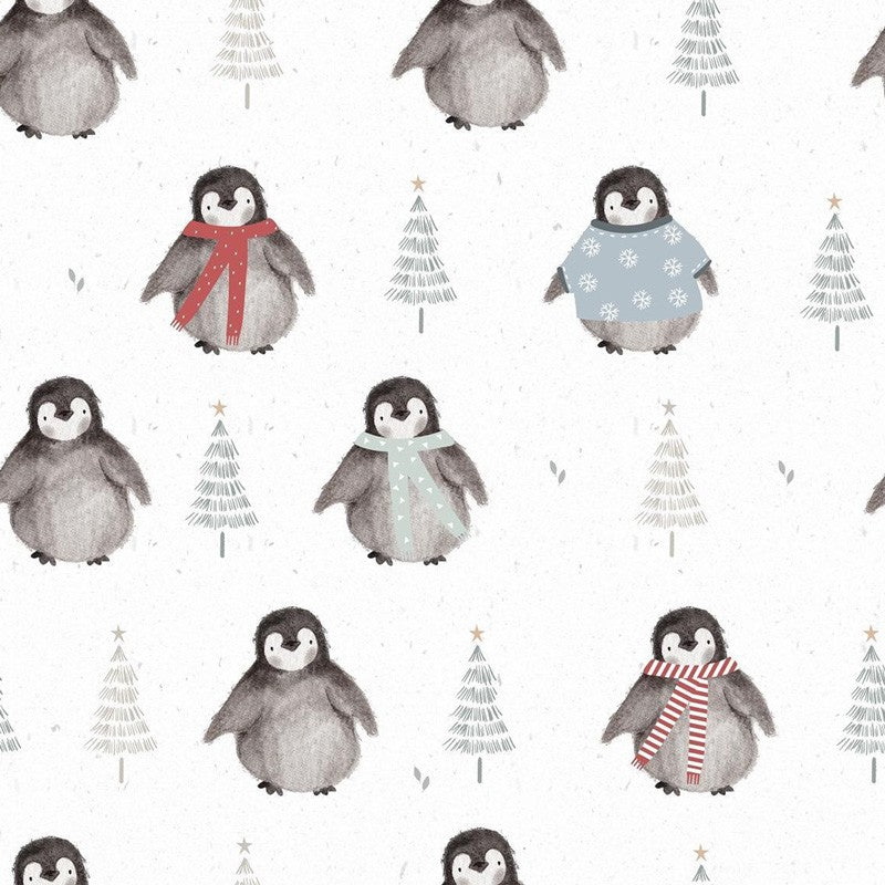 Manta Organic Christmas Pingüinos